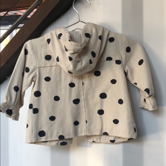 Zara lightweight polka dot coat - Picture 3 of 4